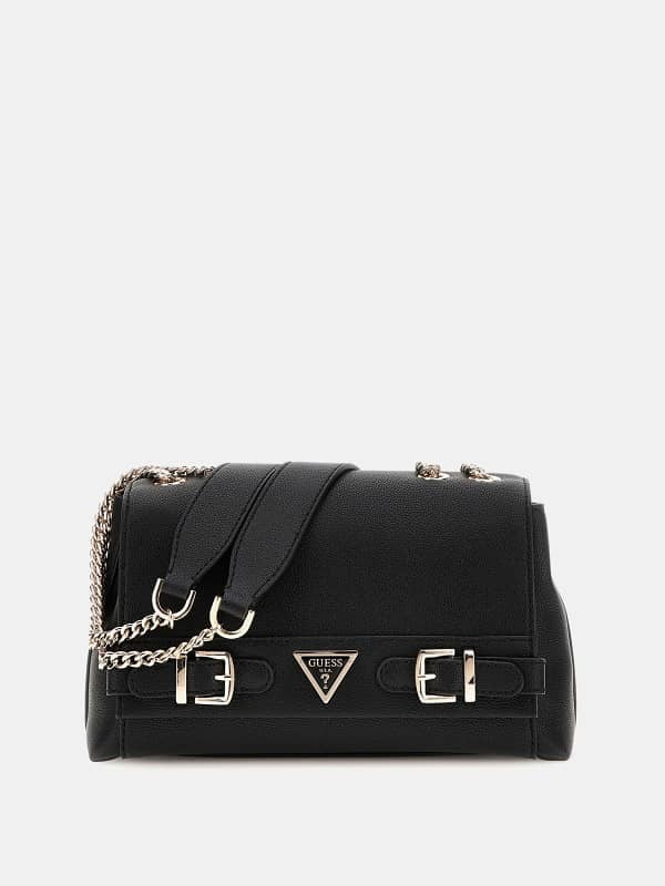 GUESS Eco Ali Black Shoulder Bag