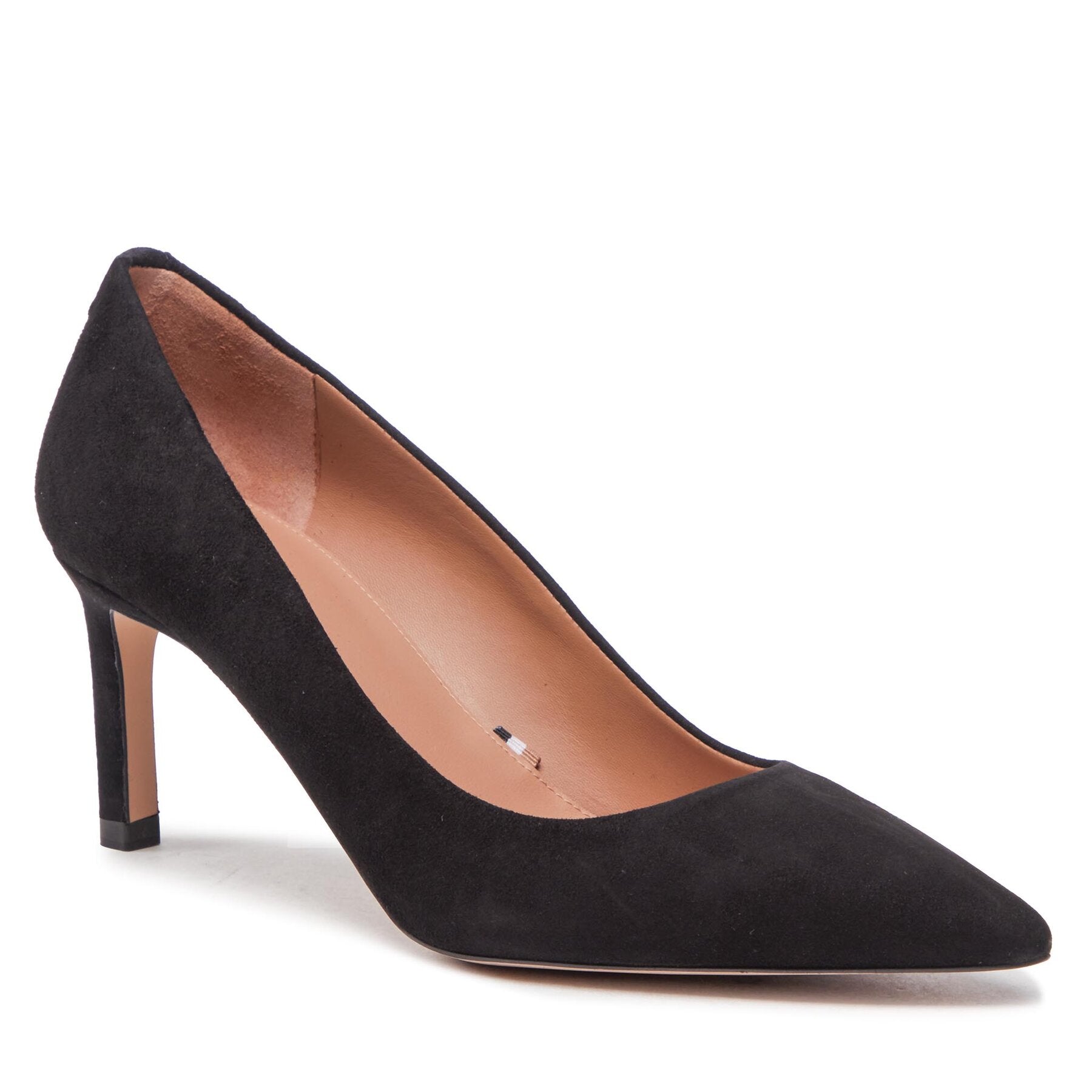 BOSS Black Suede Pointed - Toe Pumps